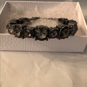 Natasha Couture Black Gem Bracelet